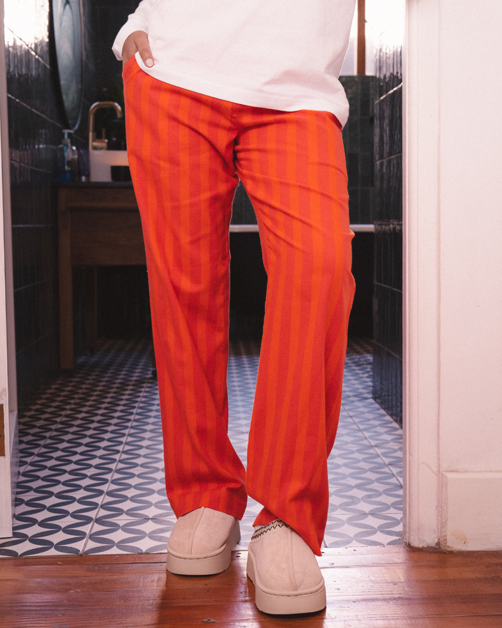 Womens Lounge Pants - Yoko Reds