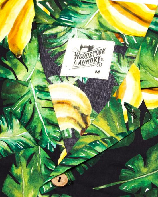 Mens Short Pyjamas - Bananas on Leaves