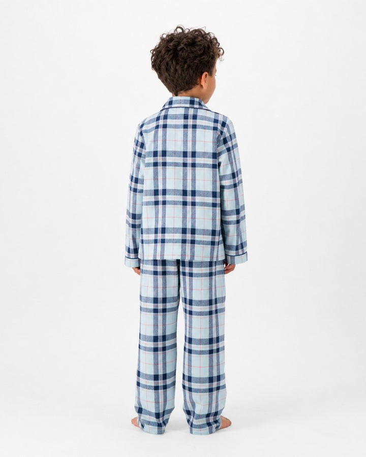 Boys Long Pyjamas - Billy on Turquoise
