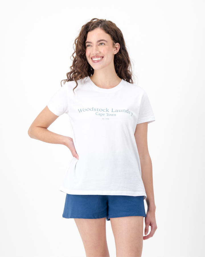 Womens Long Sleeve Sleep Shirt - Plain Light Navy