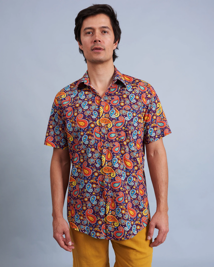 Mens Holiday Shirt Sgt Peppers Front - Woodstock Laundry