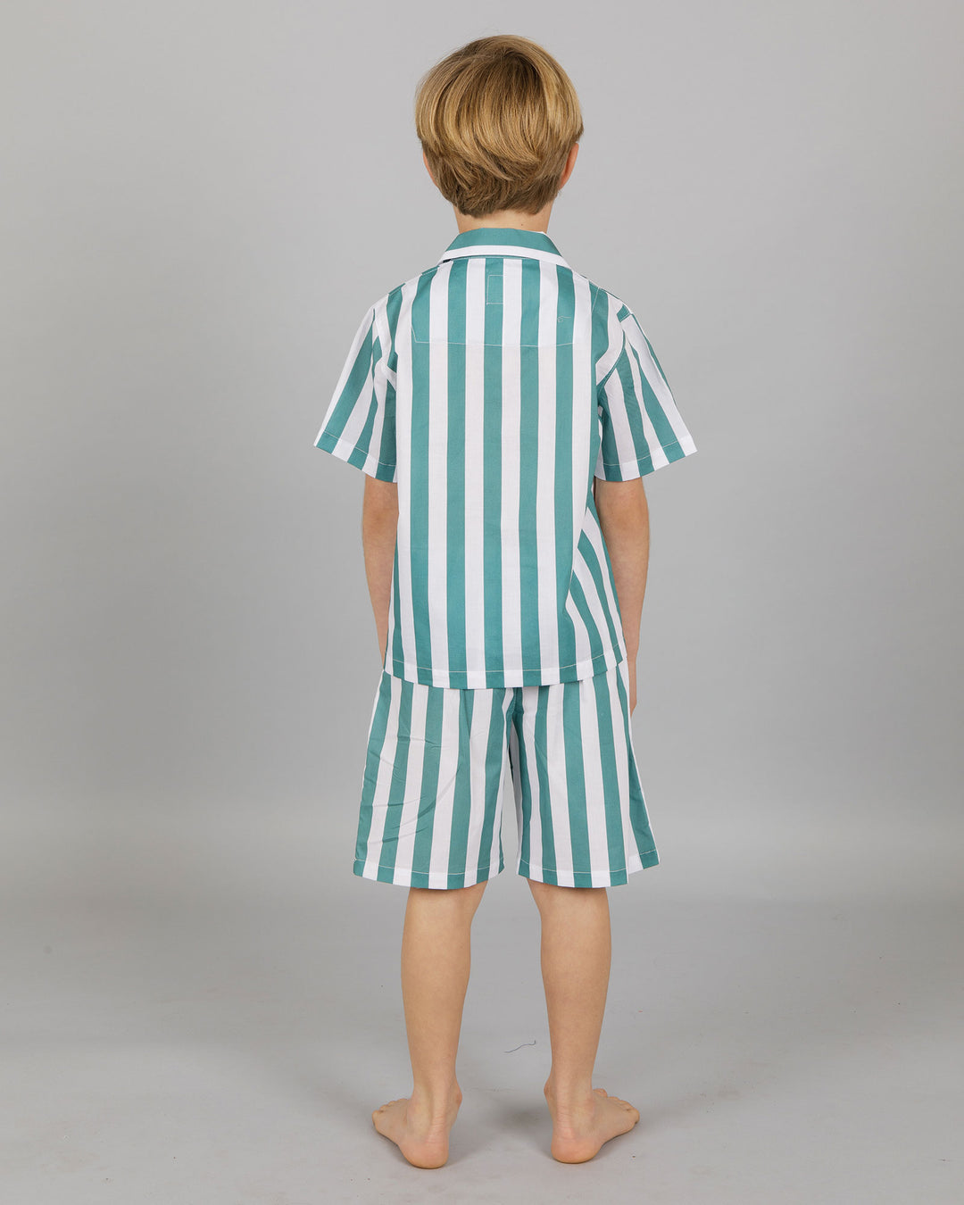 Boys Short Pyjamas Cape Cod Back - Woodstock Laundry