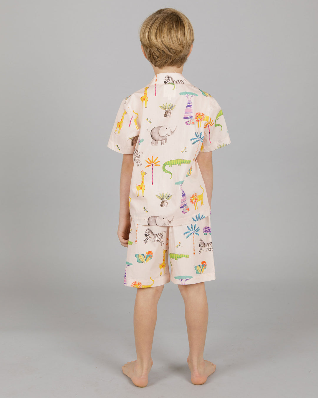 Boys Short Pyjamas Safari Back - Woodstock Laundry