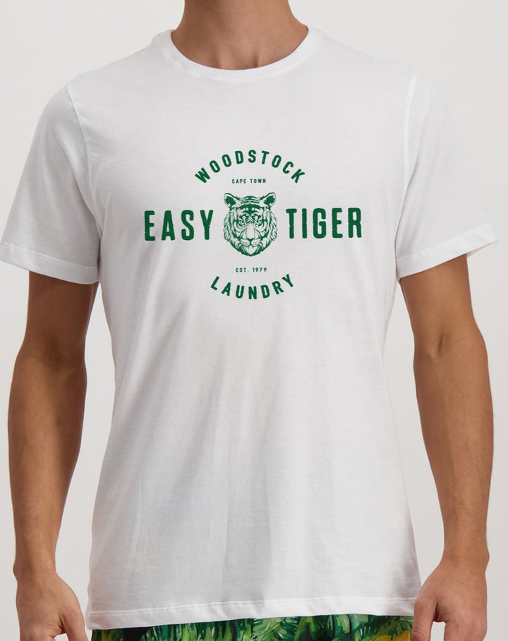 T-Shirt White Easy Tiger - Woodstock Laundry SA