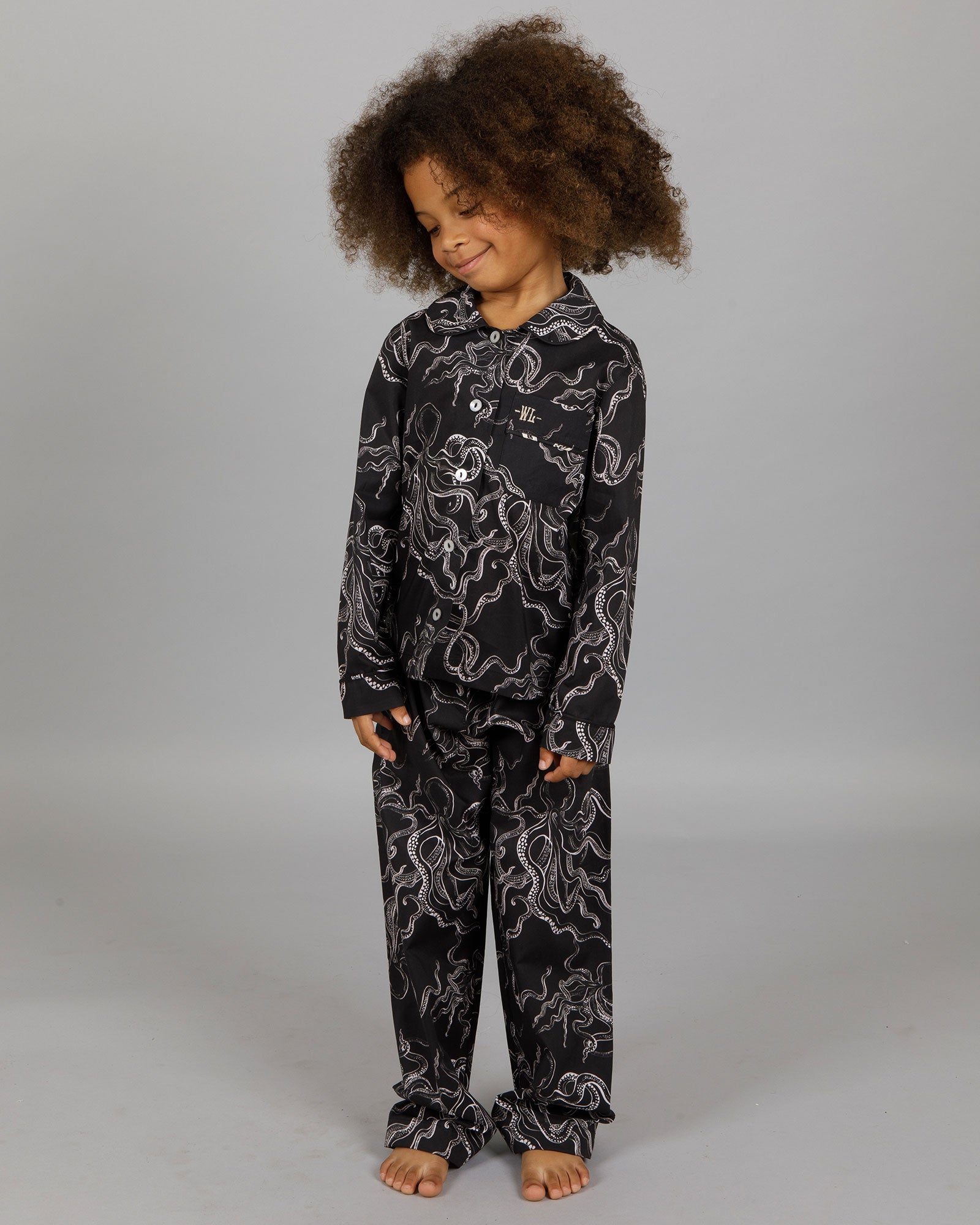 Girls Long Pyjamas Organic Cotton Woodstock Laundry Woodstock Laundry SA
