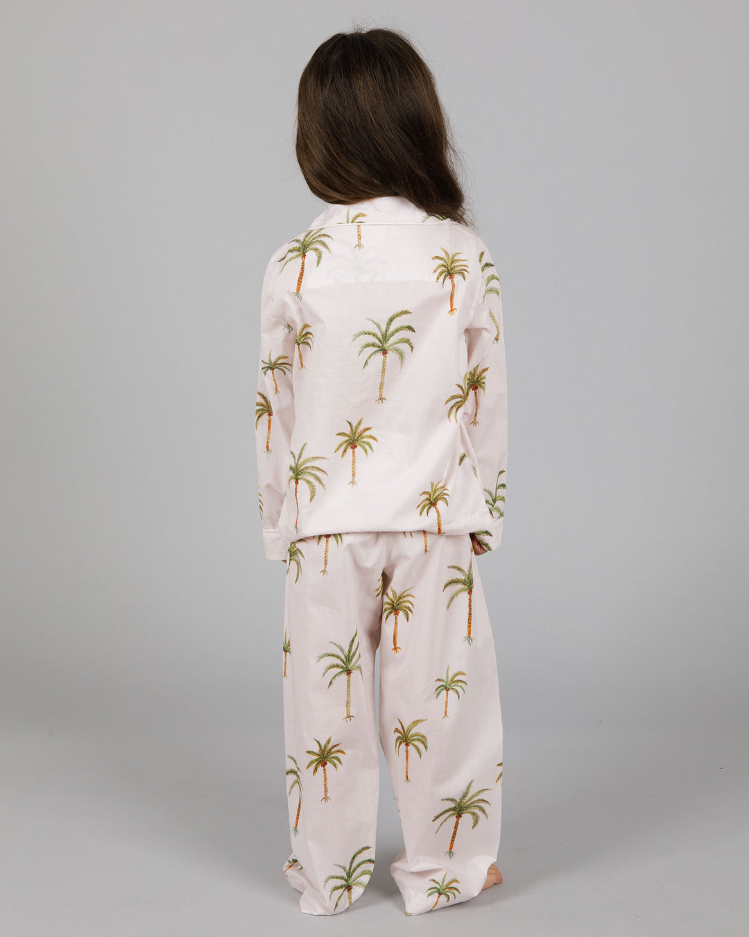 Girls Long Pyjamas Palm Beach Back - Woodstock Laundry
