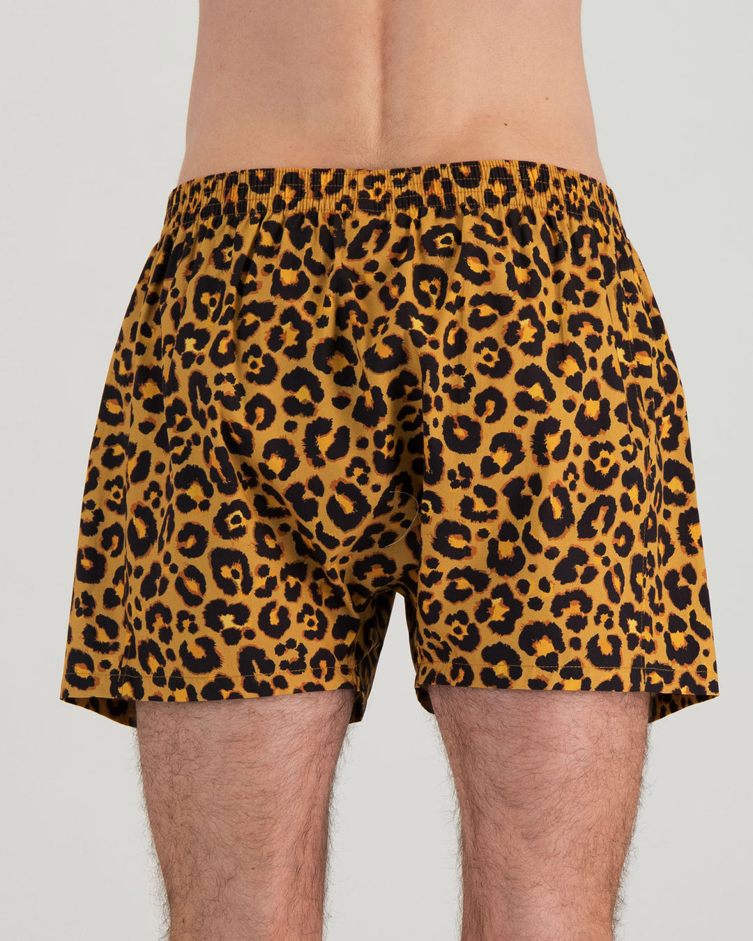 Mens Boxer Shorts Leopard Back