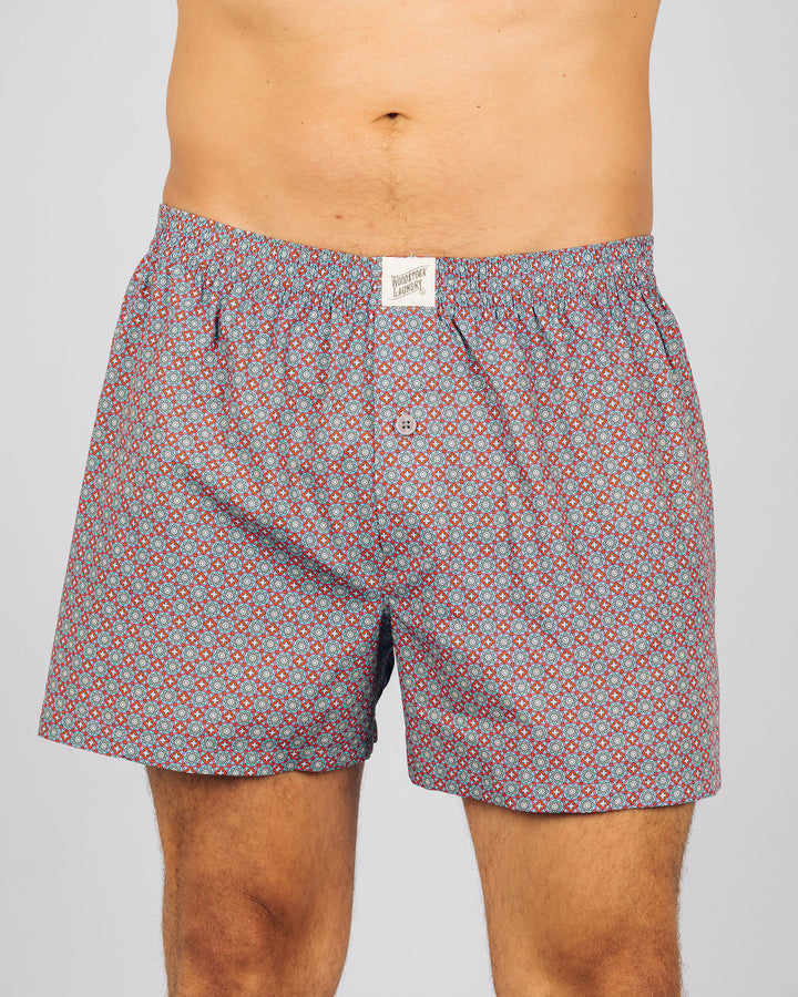 Mens Boxer Shorts Morocco Front - Woodstock Laundry