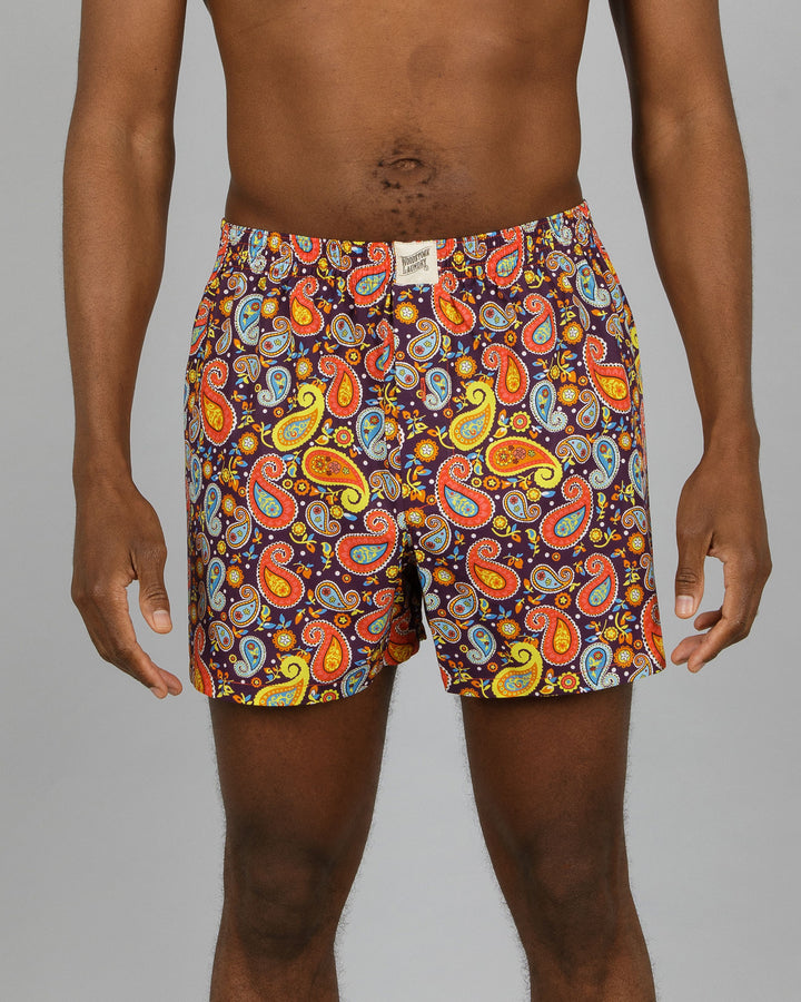 Mens Boxer Shorts Sgt Peppers Front - Woodstock Laundry