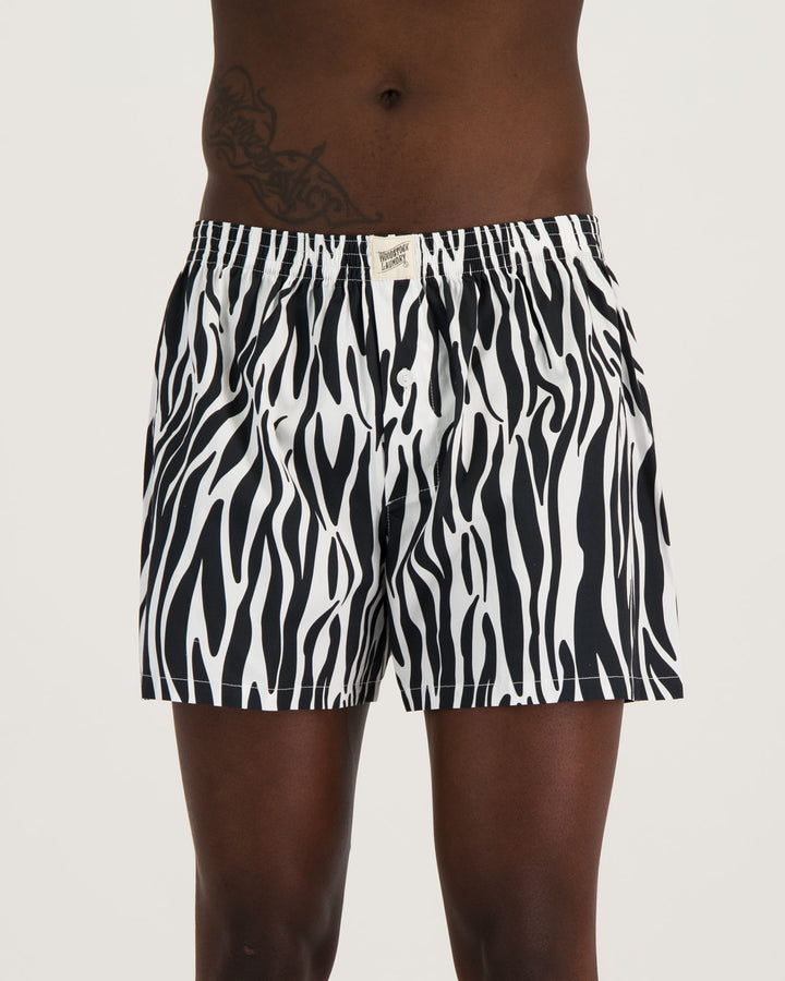 Mens Boxer Shorts - Zebra