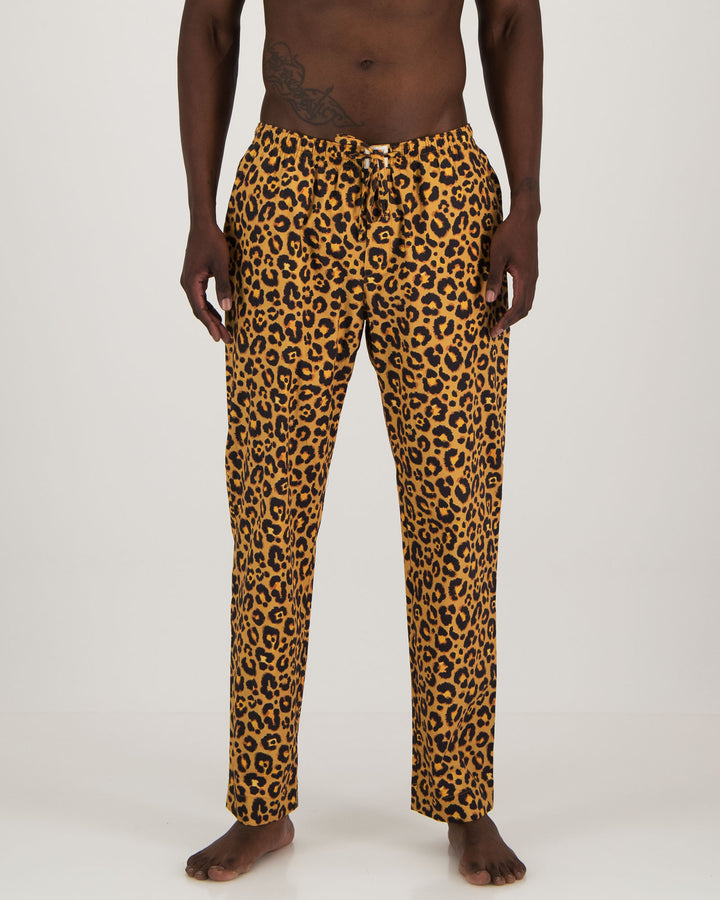 Mens Lounge Pants Leopard Skin