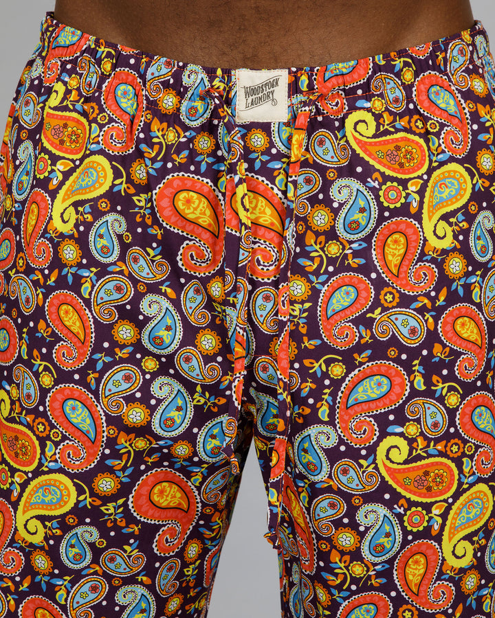 Mens Lounge Shorts Sgt Peppers Close - Woodstock Laundry