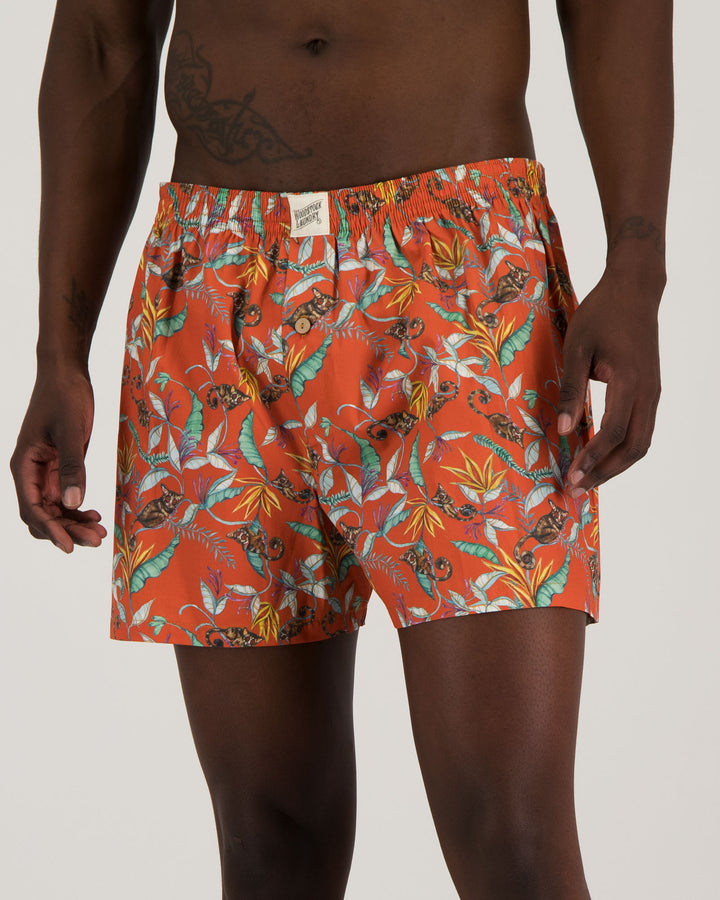 Mens Boxer Shorts - Nag Apies Orange