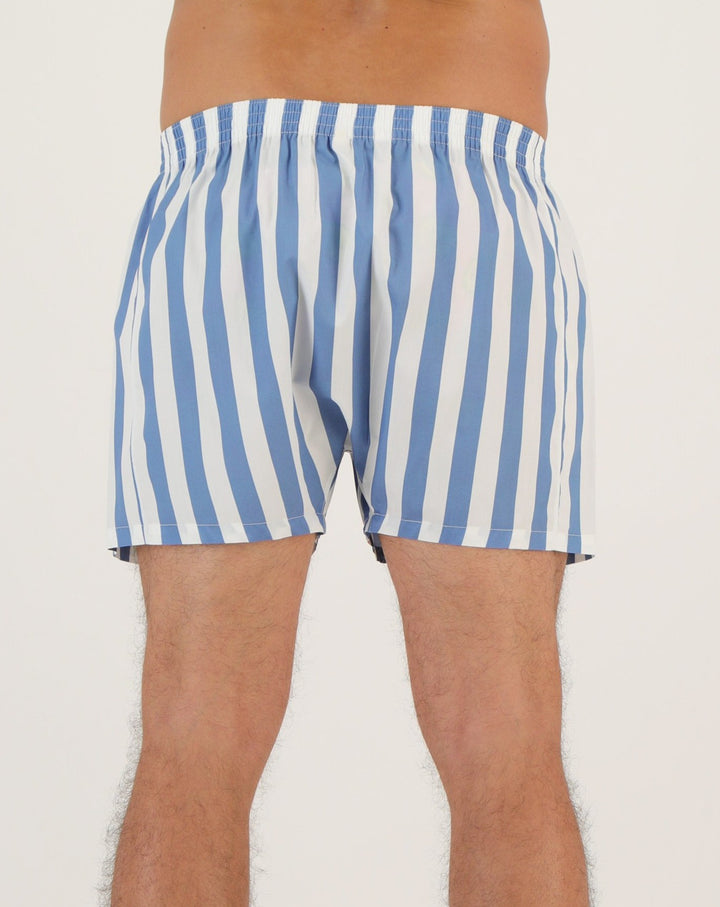 Mens Boxer Shorts - Beach Stripe