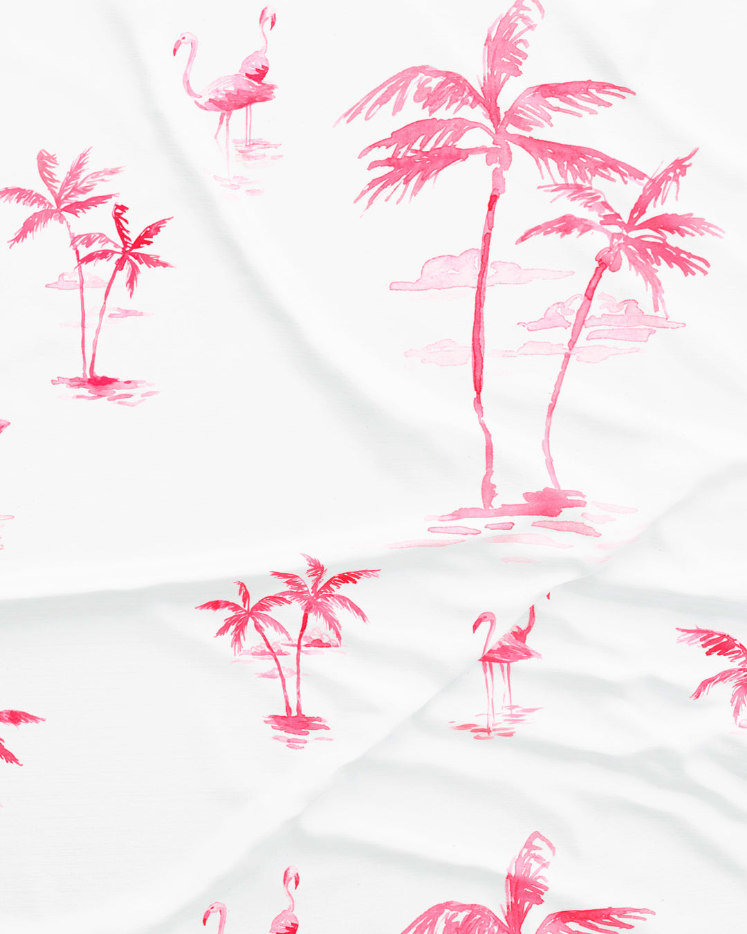 Pink Palms pattern Detail - Woodstock Laundry SA