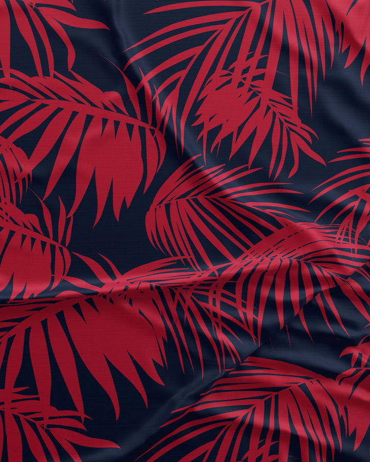 Tropical Red Pattern Detail - Woodstock Laundry SA