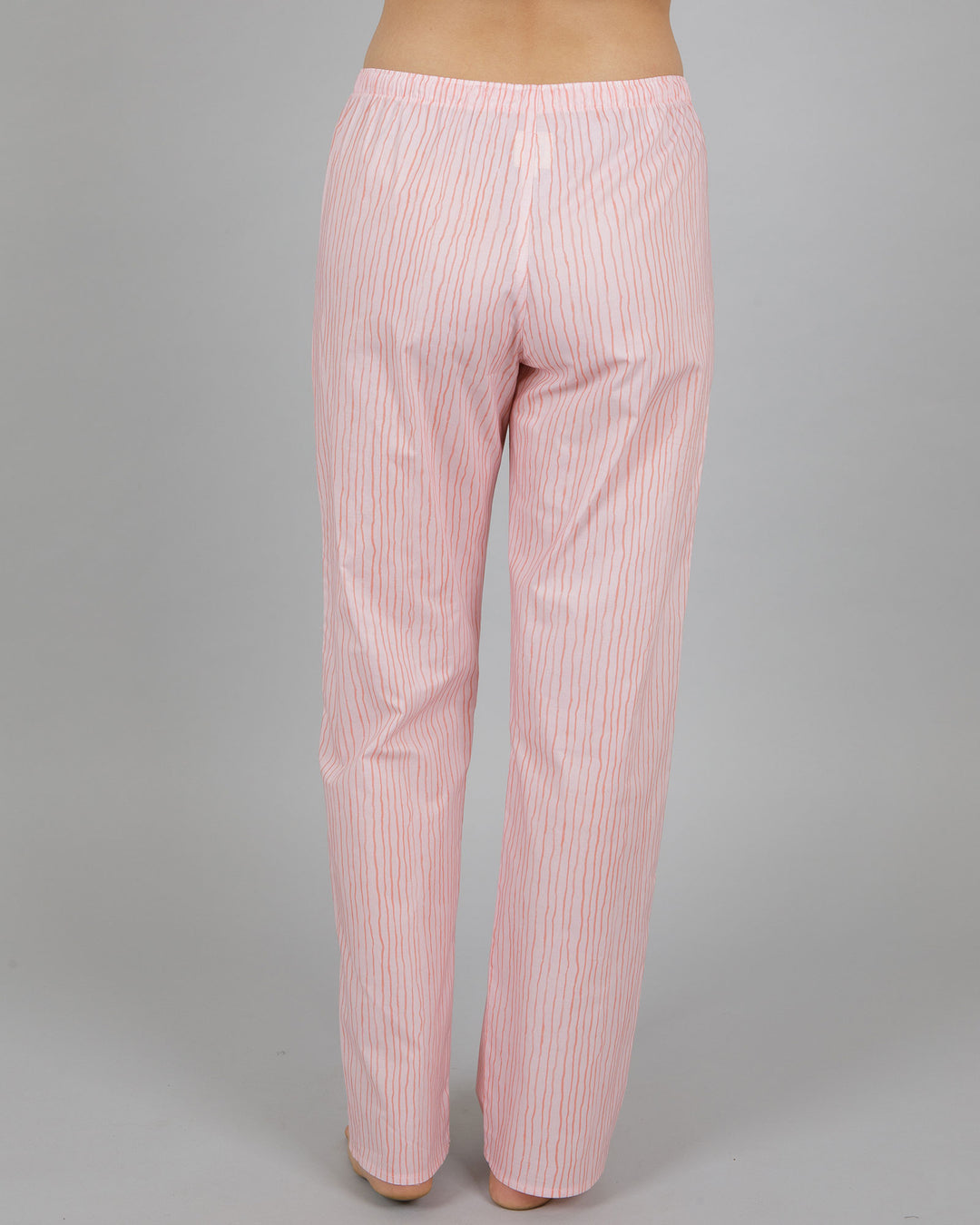 Womens Lounge Pants Shaky Pink Back - Woodstock Laundry