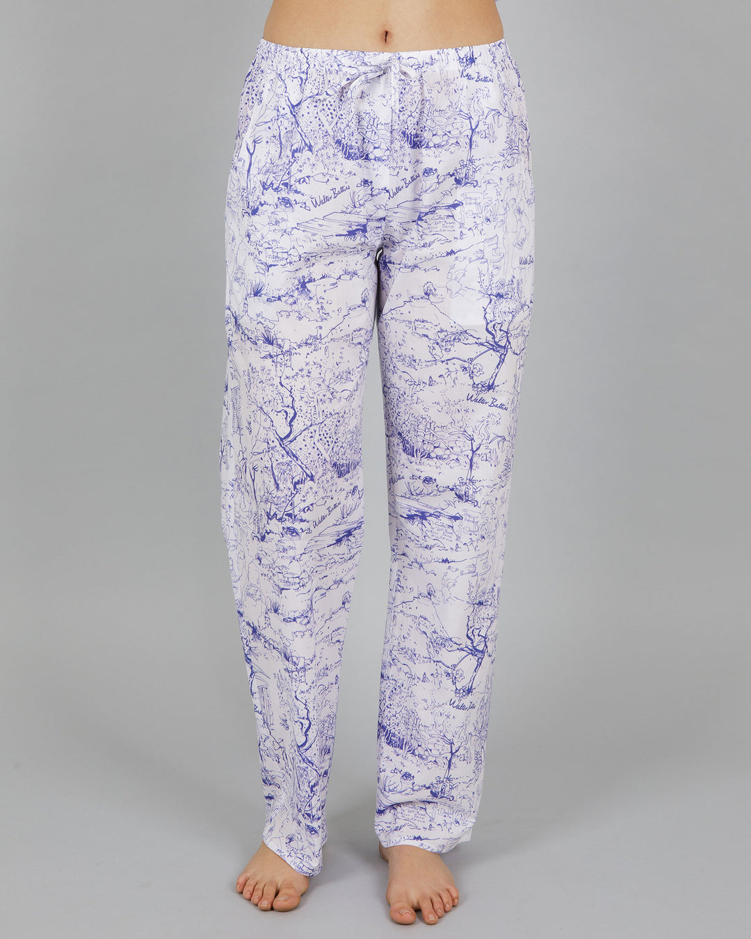 Womens Lounge Pants Willow Front - Woodstock Laundry