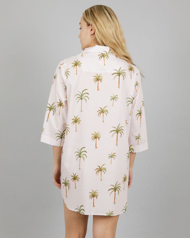 Womens Sleepshirt Palm Beach Back - Woodstock Laundry